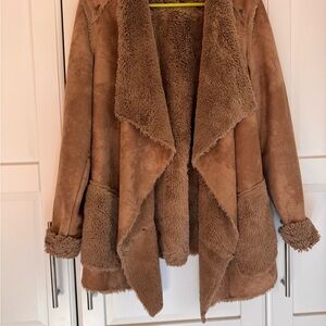 Tasha Polizzi Brown Teddy Jacket
